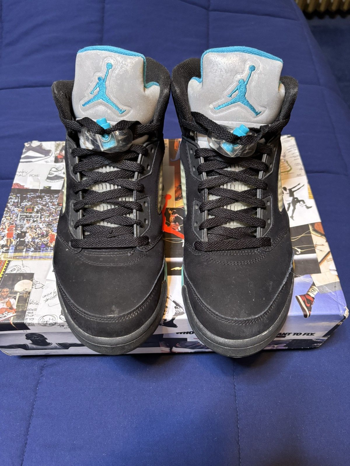 Jordan Brand Jordan 5 Retro Aqua 2023 Size 10 Size US 10 / EU 43 - 2 Thumbnail