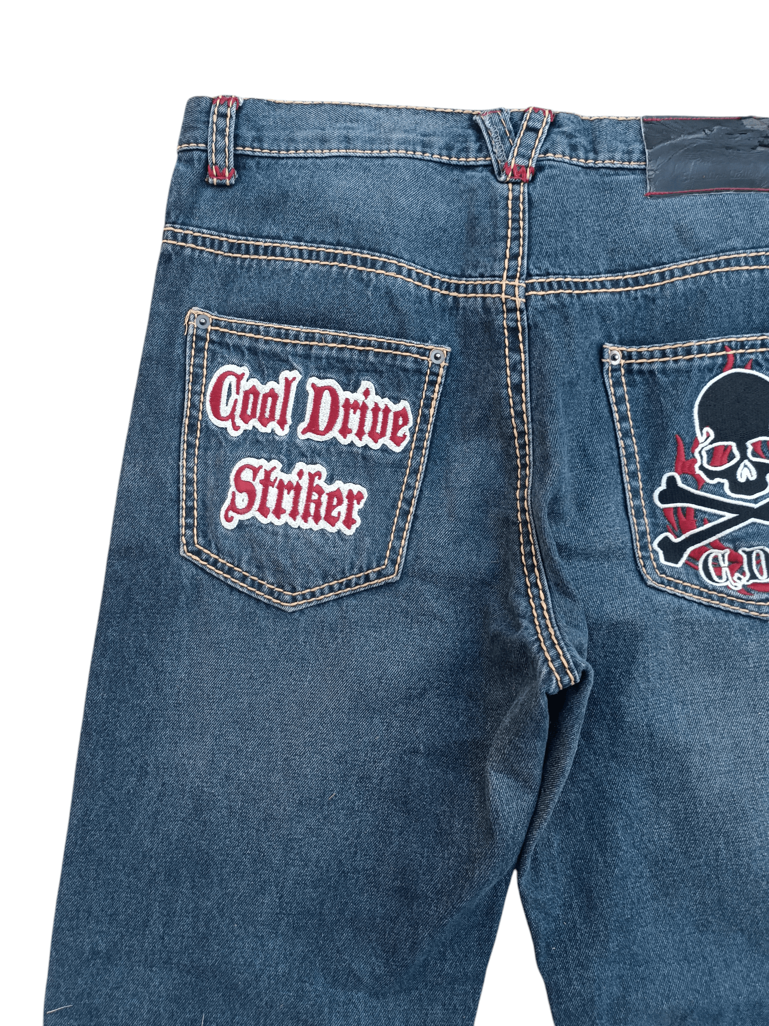 Japanese Brand Awesome Cool Drive Striker Skulls Embroidery Style Size US 36 / EU 52 - 7 Thumbnail