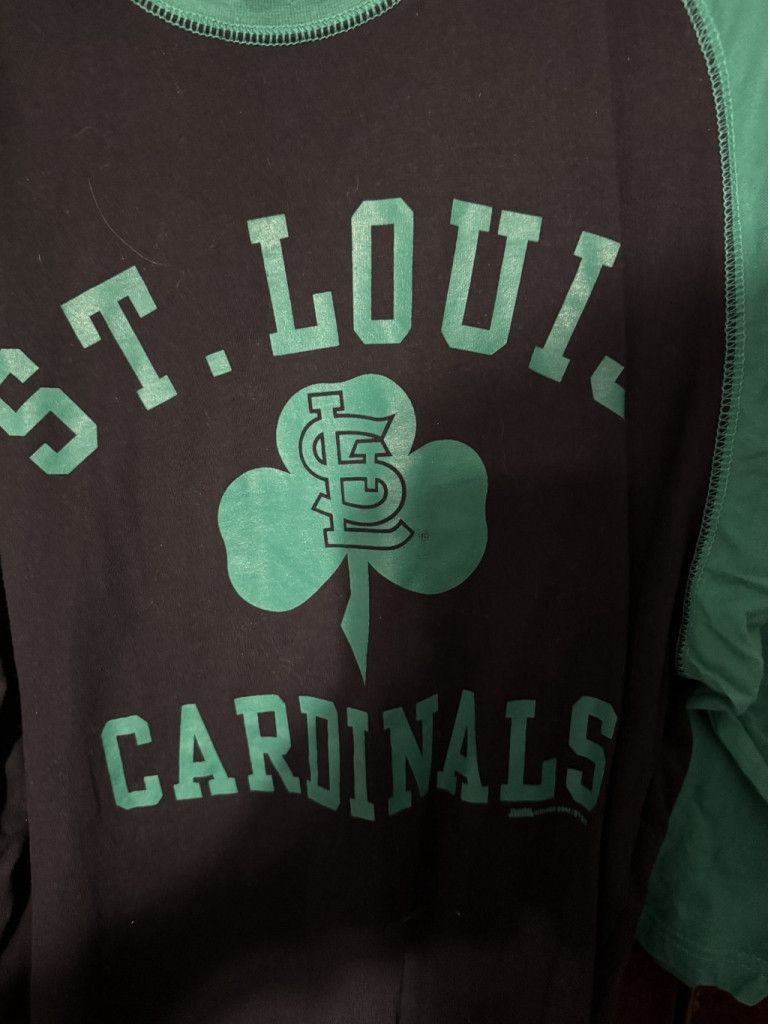 Taylor Stitch St. Louis Cardinals St. Pats Stitches T-Shirt Size XL Black Size US XL / EU 56 / 4 - 4 Thumbnail