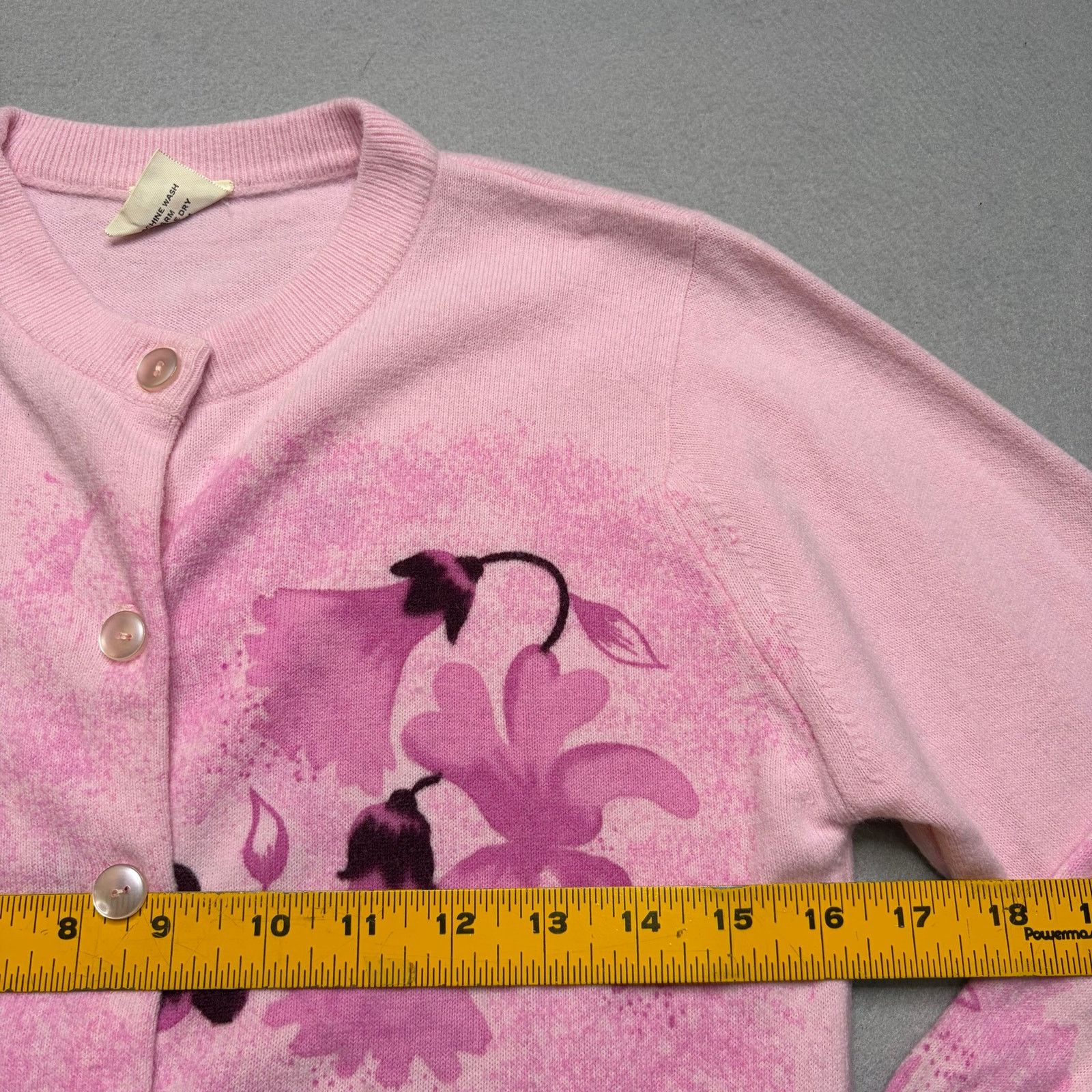 Vintage Vintage Darlene Pink Floral Cardigan Sweater USA 80s XS/S Size S / US 4 / IT 40 - 7 Thumbnail