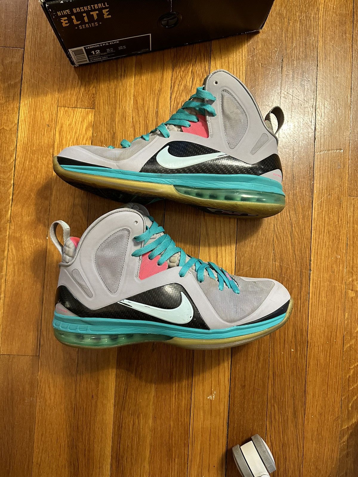 Nike Nike Lebron 9 South Beach P.S. Elite Size US 12 / EU 45 - 2 Thumbnail