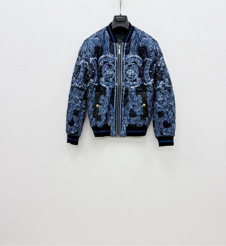 Versace Versace Mulberry silk cotton jacket Size US L / EU 52-54 / 3 - 1 Thumbnail