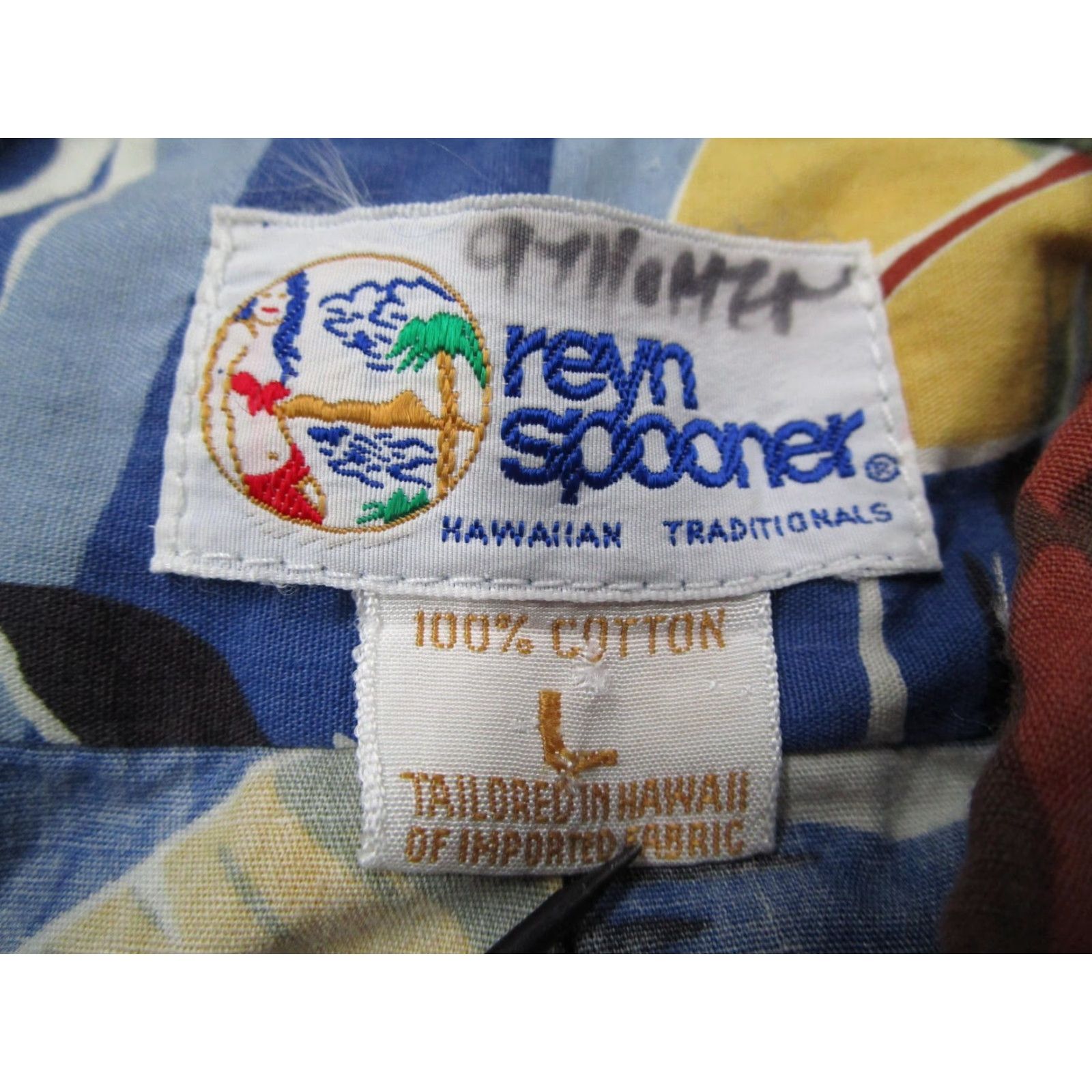 Reyn Spooner VINTAGE Reyn Spooner Hawaiian Shirt Mens Large Short Sleeve Cotton Button-Up Graphic Print 3-Button Popover Harbor Sailing Coastal Blue Mens Size US L / EU 52-54 / 3 - 3 Thumbnail