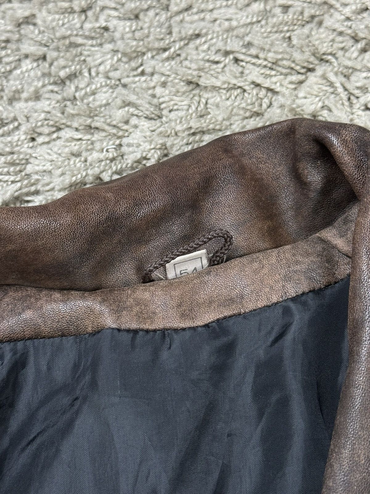 Vintage Vintage leather bomber jacket 90s original retro casual item Size US L / EU 52-54 / 3 - 4 Thumbnail