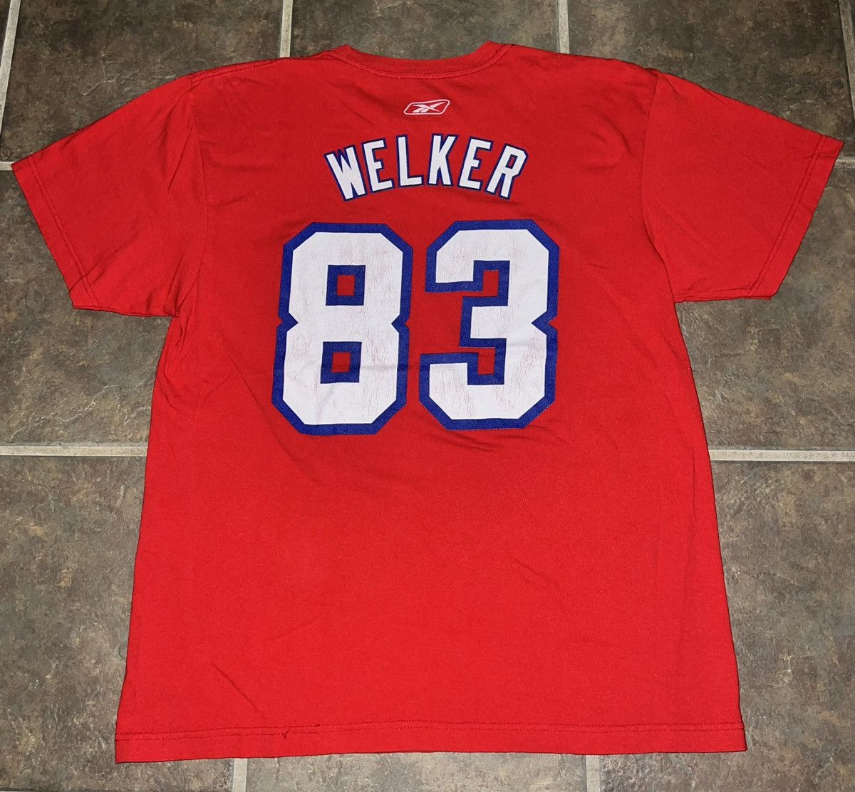 NFL × Reebok × Vintage VINTAGE 2011 WES WELKER T-SHIRT Size US L / EU 52-54 / 3 - 2 Thumbnail