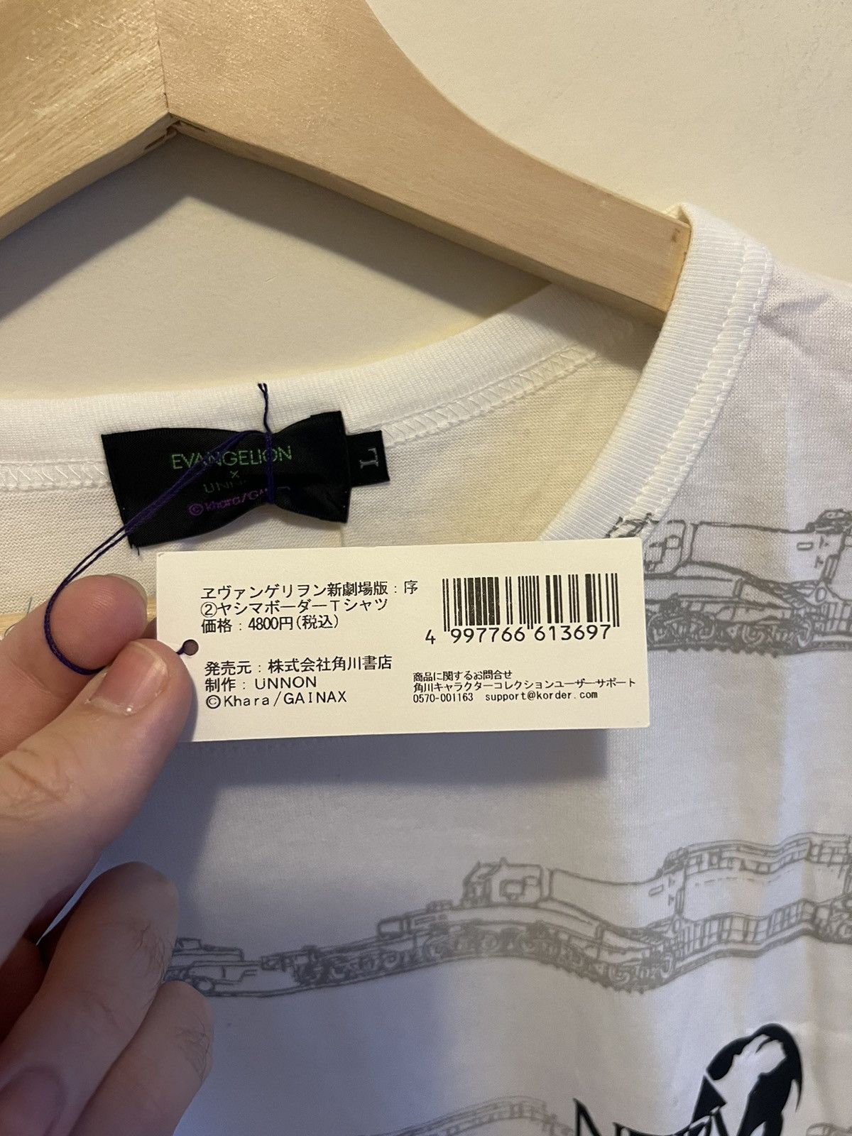 Anime × Japanese Brand Evangelion x Unnon brand new with tag tshirt japan Size US L / EU 52-54 / 3 - 2 Thumbnail