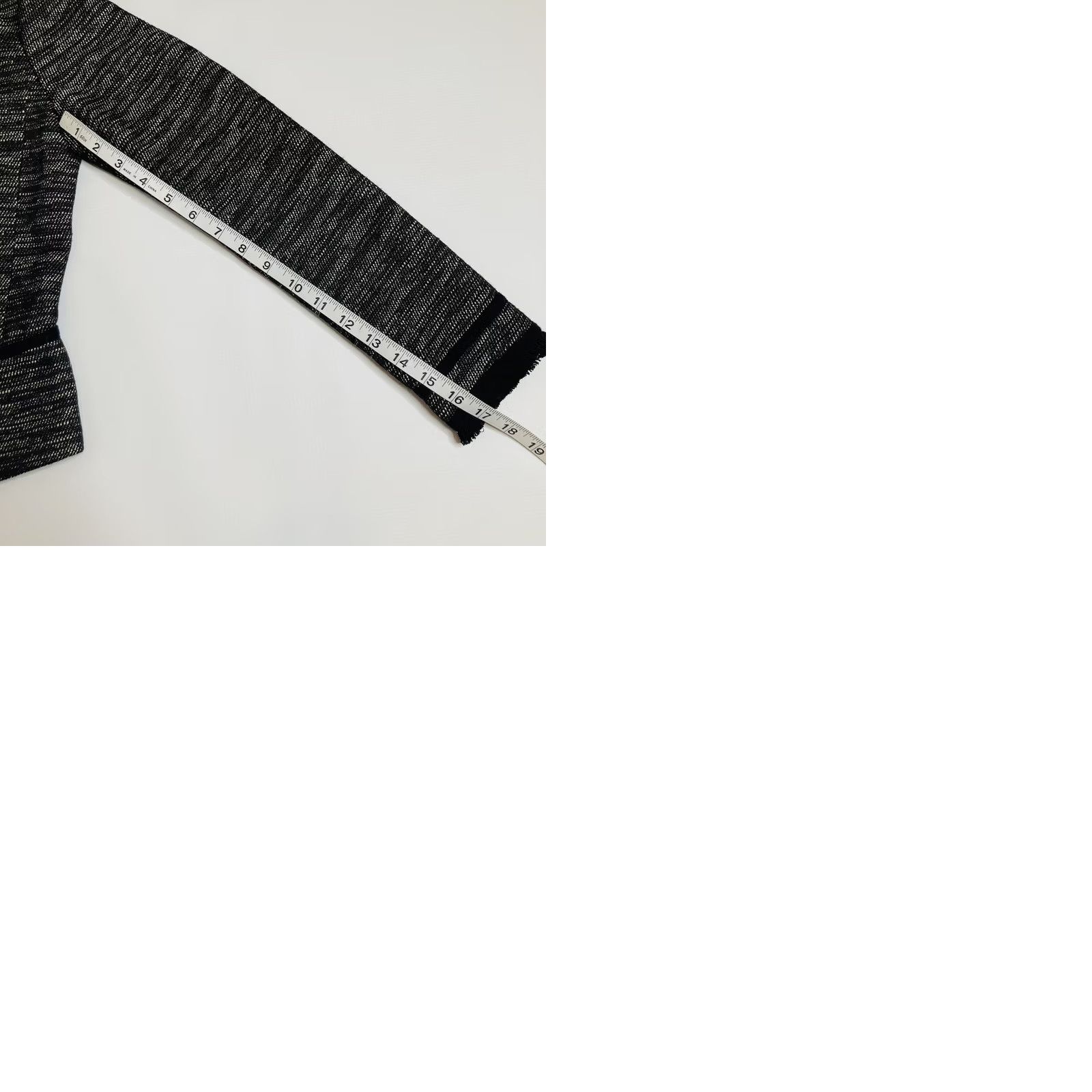 Vince Vince Tweed Zip Jacket Leather & Fringe And Leather Trim Boucle Size 0 Womens Jacket Size XS / US 0-2 / IT 36-38 - 9 Thumbnail