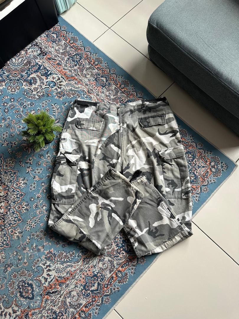 Vintage VINTAGE ARMY CAMOUFLAGE WHITE CARGO Size US 38 / EU 54 - 2 Thumbnail