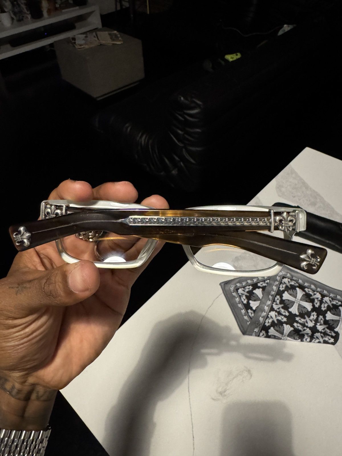 Chrome Hearts Chrome Hearts SPLAT Frame Size ONE SIZE - 7 Thumbnail