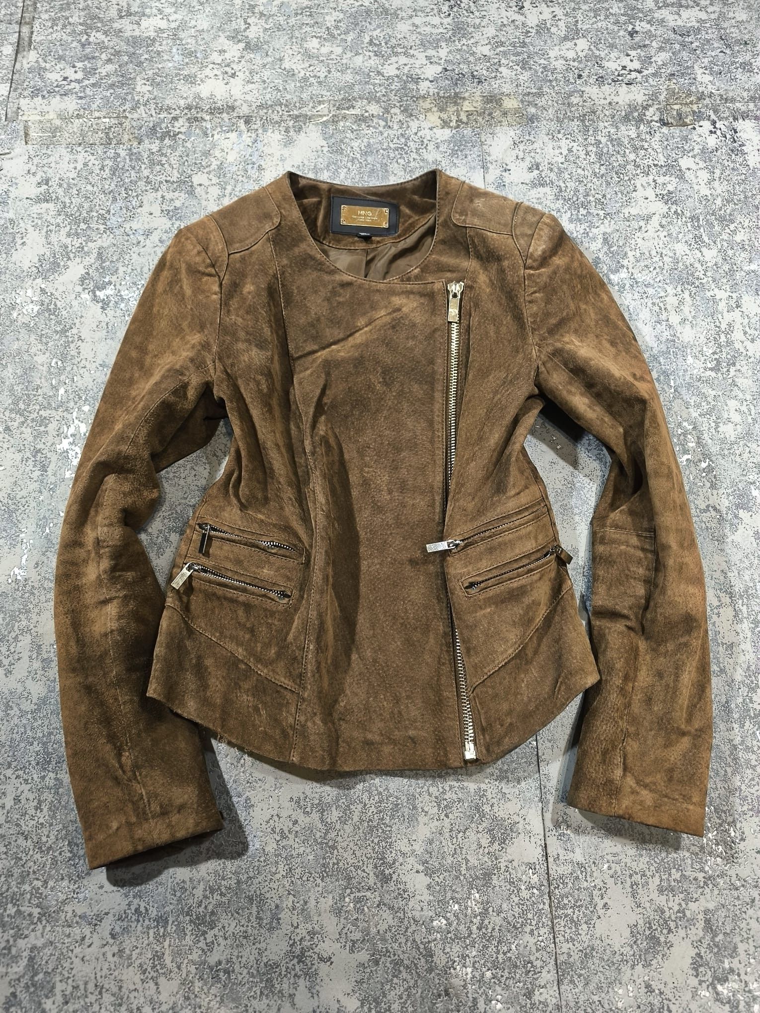 Hysteric Glamour SUEDE LEATHER CROP MOTO BIKER GIRL JACKET Size M / US 6-8 / IT 42-44 - 6 Thumbnail