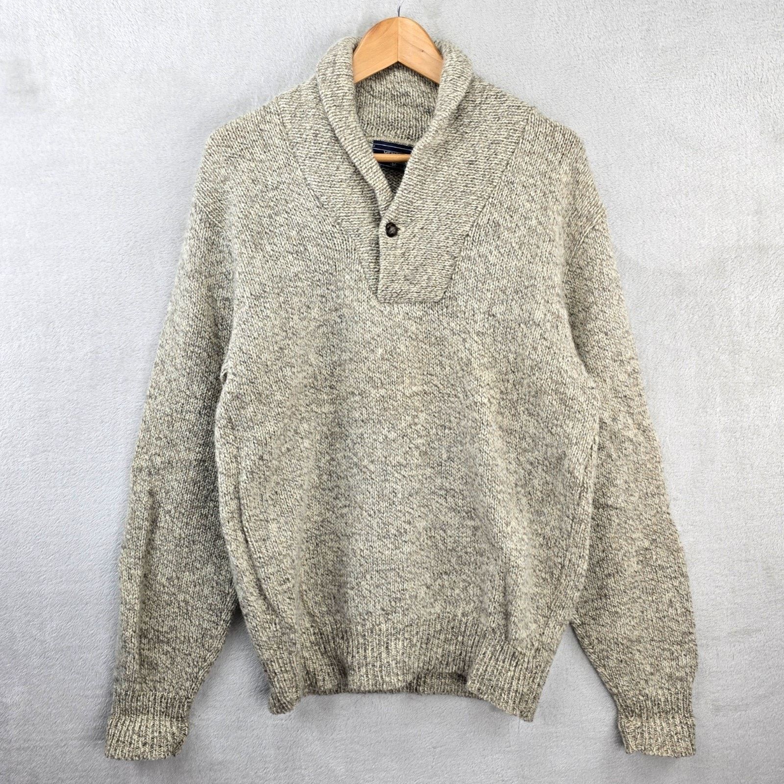 Other Vintage Mervyn’s Men’s Wool Shawl Collar Sweater Medium Size US M / EU 48-50 / 2 - 1 Thumbnail