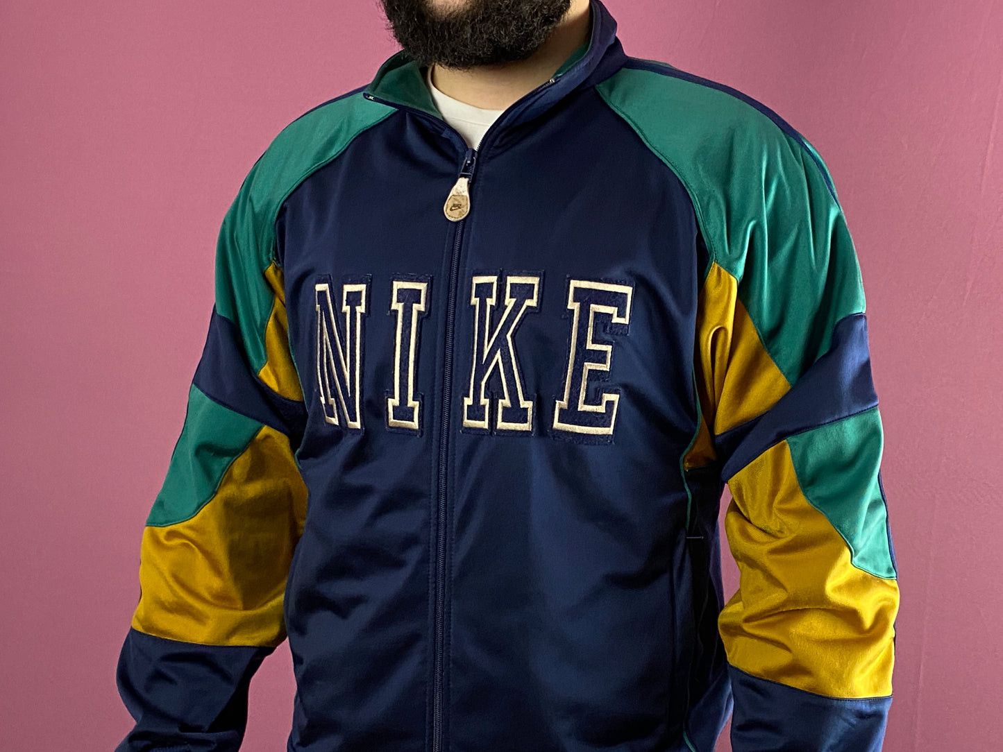 90s Nike Big Logo Vintage Men's Track Jacket - S