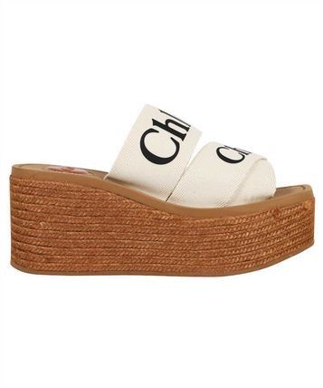 Chloe o1loc1c1024 Woody Wedges in White Size US 7 / IT 37 - 1 Thumbnail