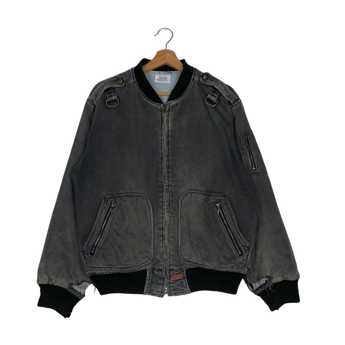 Japanese Brand HALEI-WA Casual Wear Bomber Jacket #0222-C10 Size US L / EU 52-54 / 3 - 1 Thumbnail