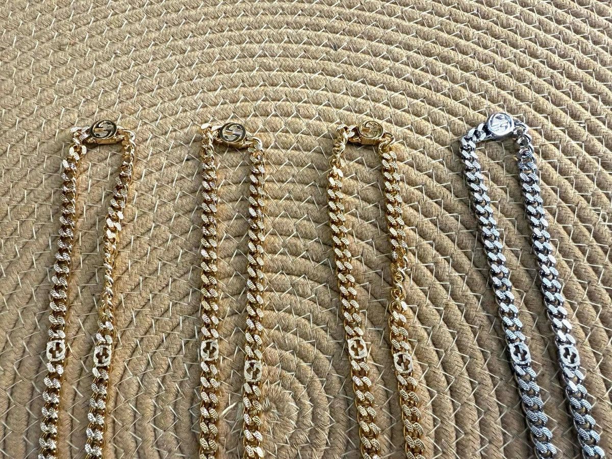 Gucci Enamel Gourmette Trefoil Small Pendant Necklace Size ONE SIZE - 13 Thumbnail