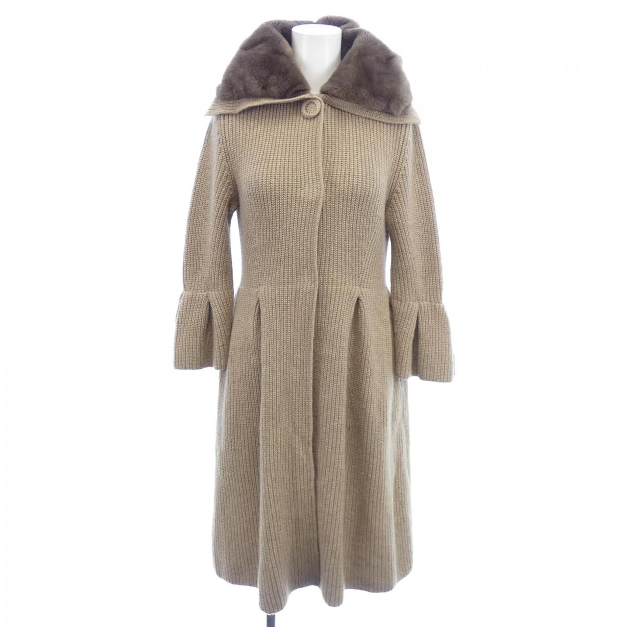 Other Other FOXEY Nutria Cashmere Long Cardigan Fur Outerwear 26214 DUTY FREE for USA Size ONE SIZE - 1 Thumbnail