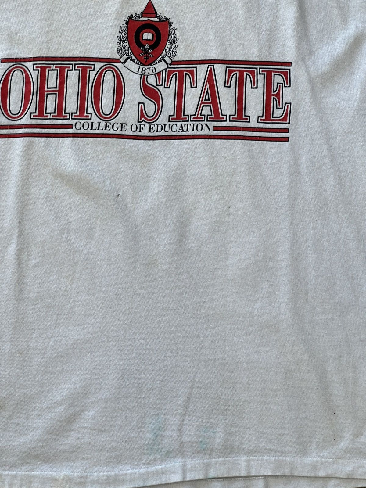 NCAA × Vintage Vintage Champion Ohio State Education Single Stitch Tee XL Size US XL / EU 56 / 4 - 6 Thumbnail