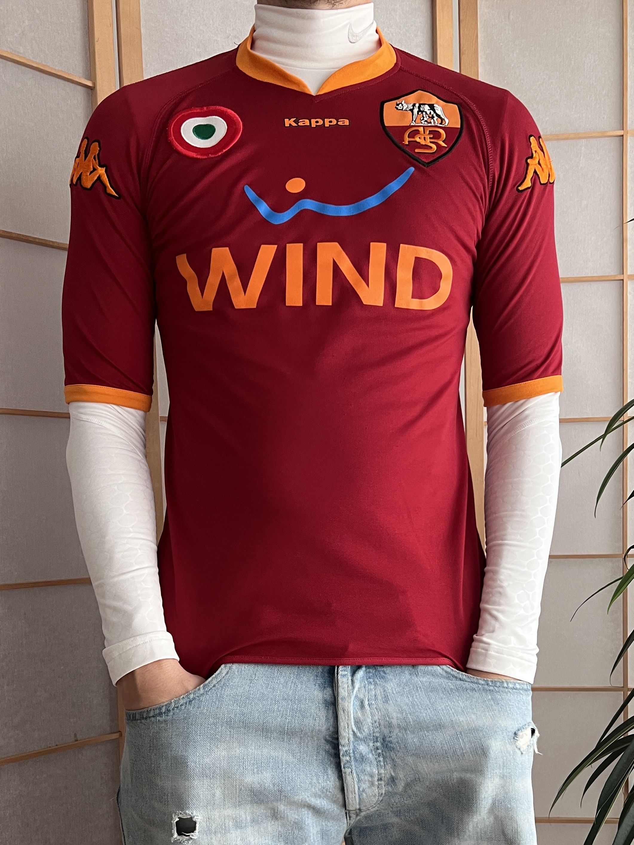 Kappa Rare Kappa AS Roma vintage 2007 home football jersey stretch Size US S / EU 44-46 / 1 - 1 Thumbnail