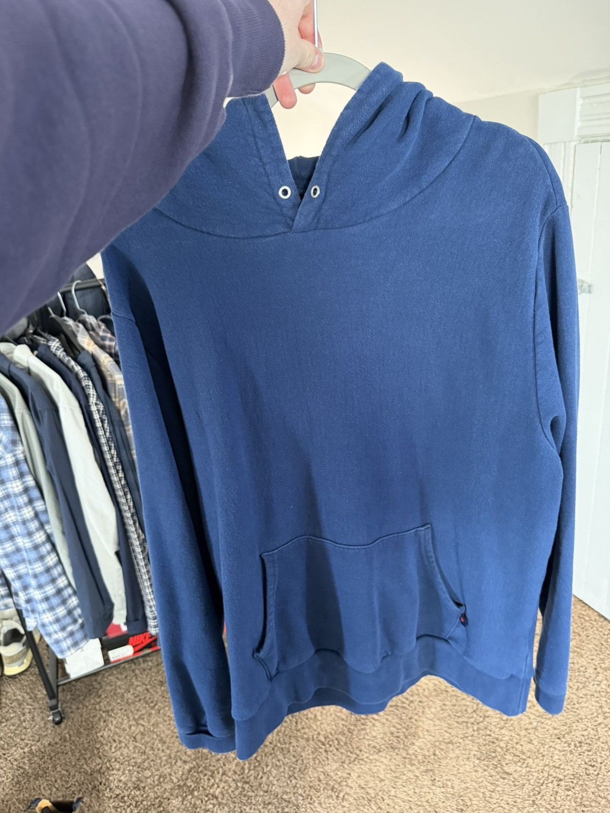 Noah Noah Blue Basic Winged Foot Hoodie Large Size US L / EU 52-54 / 3 - 1 Thumbnail