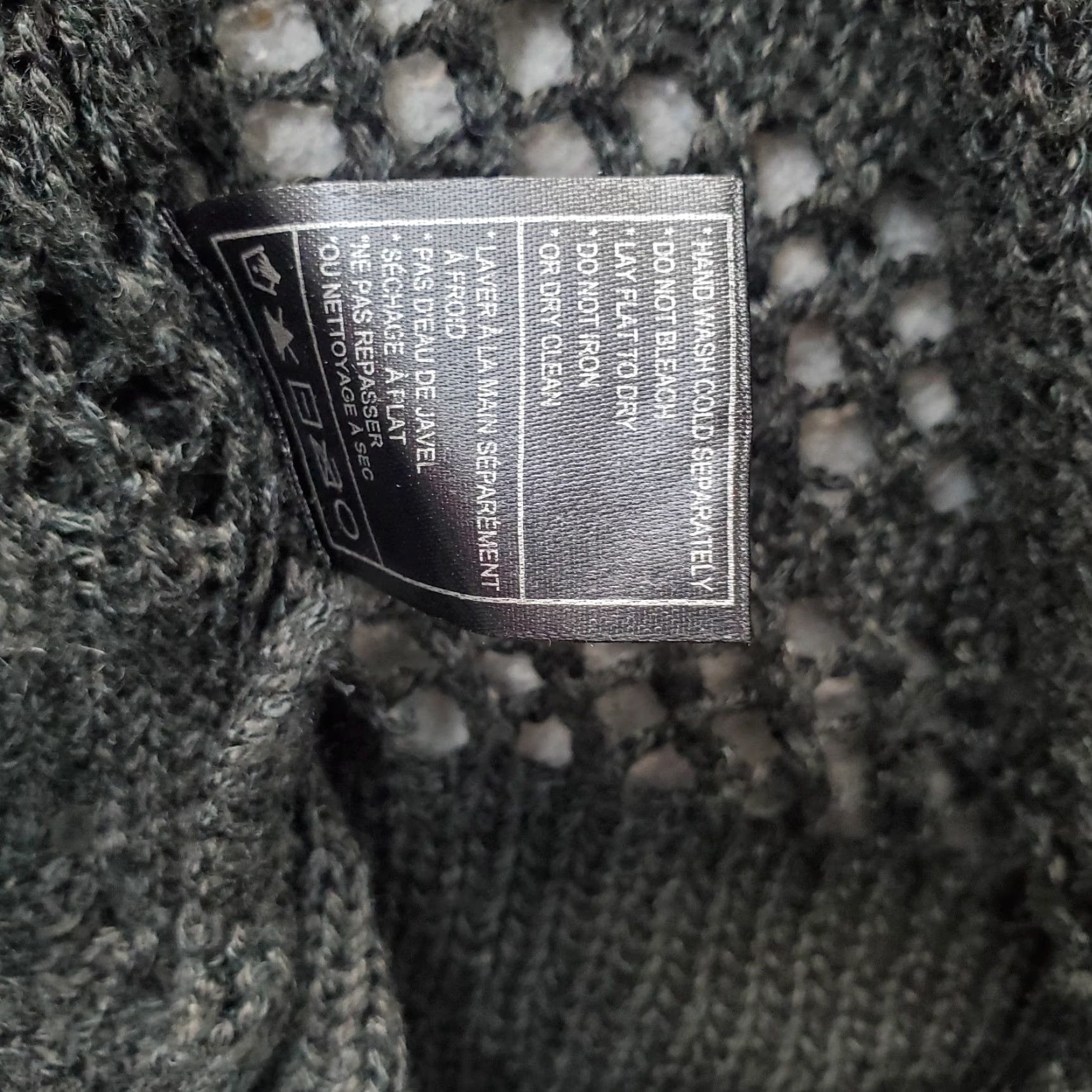 Vintage JACK Cardigan Womens XS Black Knitted Open Drape Front Lightweight Classic Fit Cardigan Size XS / US 0-2 / IT 36-38 - 7 Thumbnail