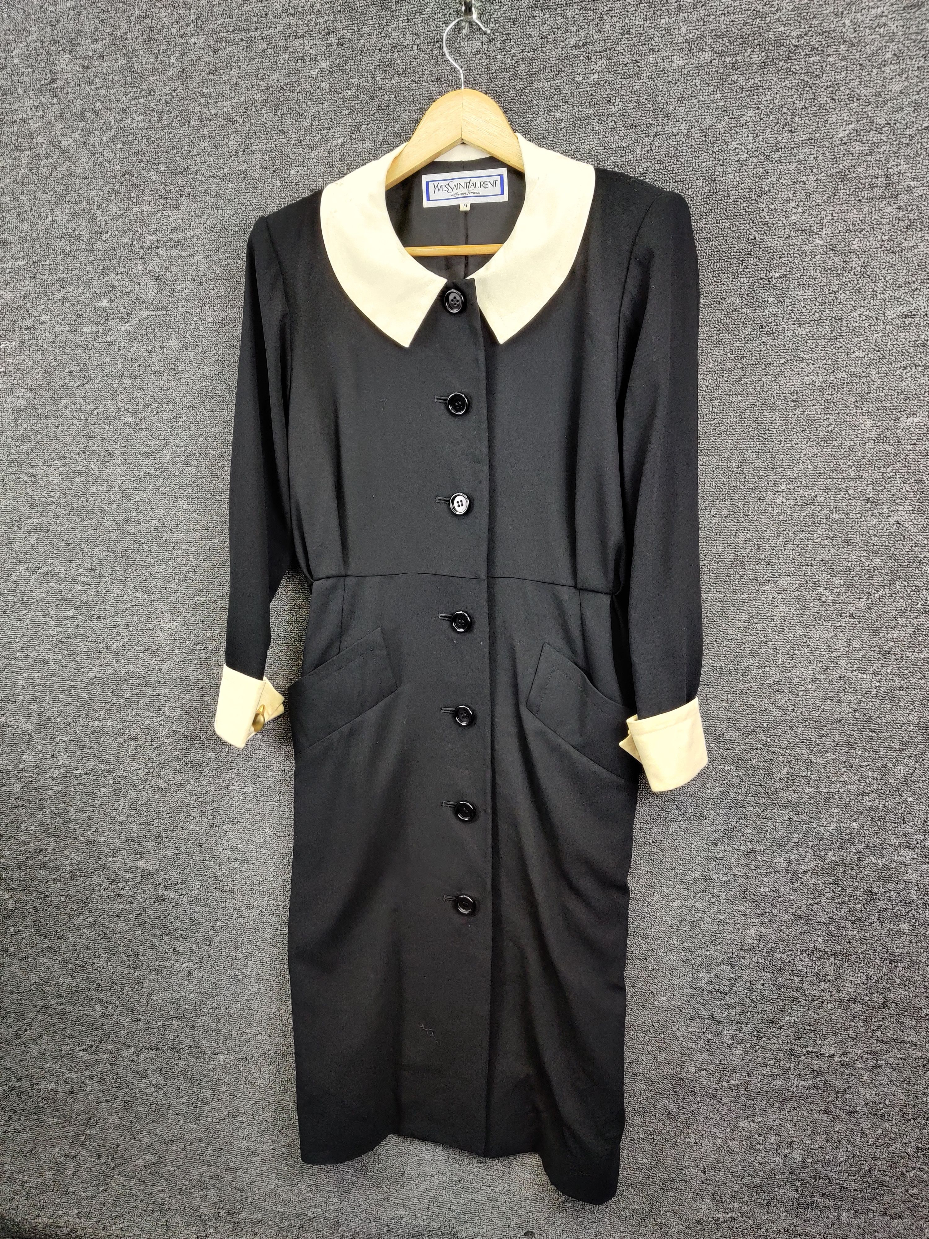 Vintage Yves Saint Laurent Collar Dress
