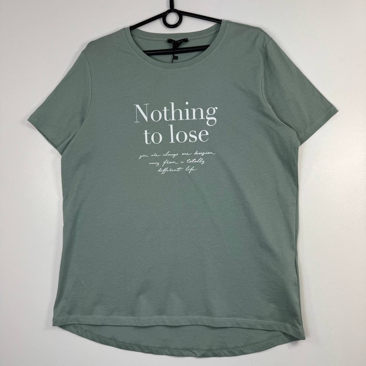 Other NEW Nothing To Lose Graphic T-Shirt Sage Green Womens Size L Size L / US 10 / IT 46 - 1 Thumbnail