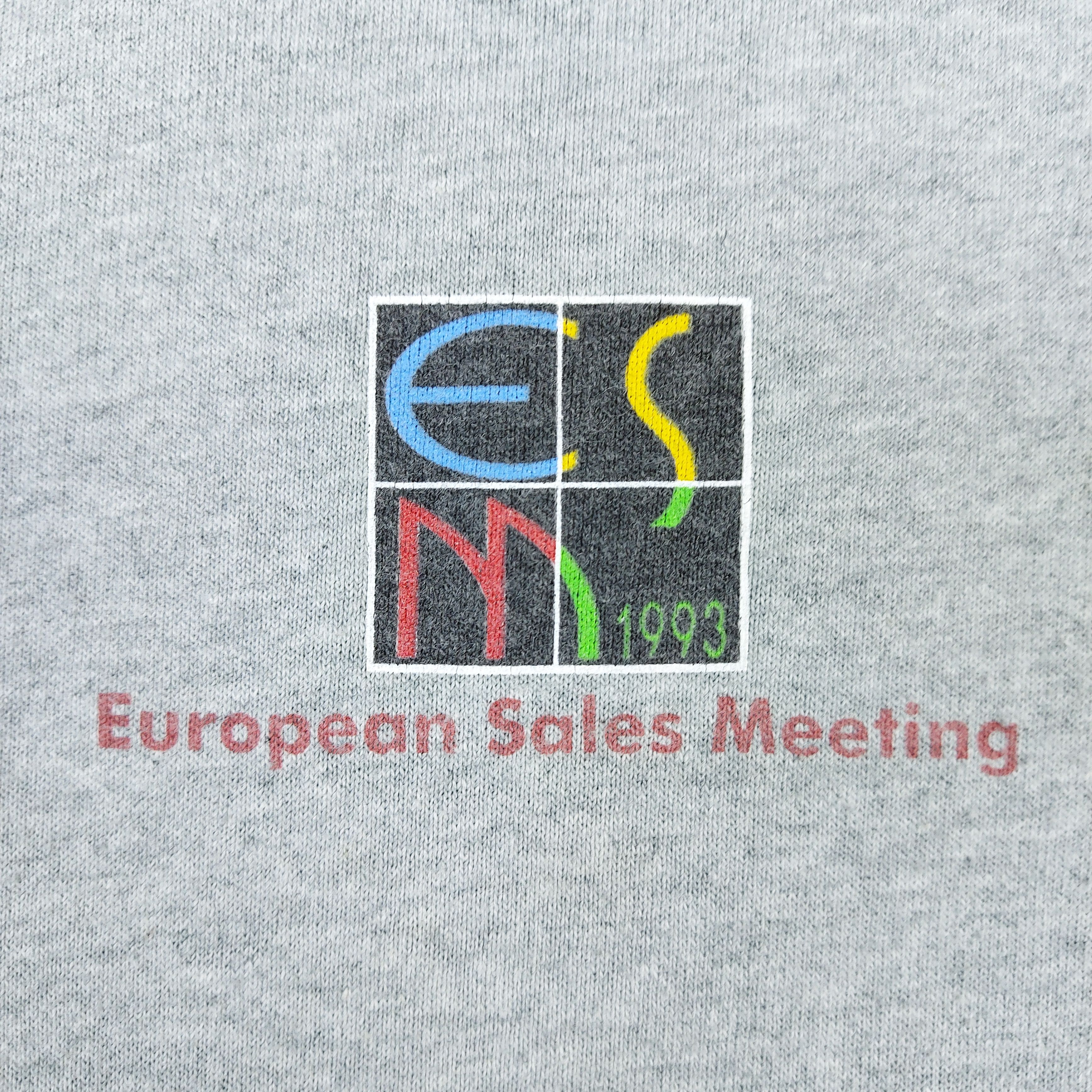 Microsoft Vintage 90s Microsoft 1993 European Sales Meeting TEE Size US XL / EU 56 / 4 - 4 Thumbnail