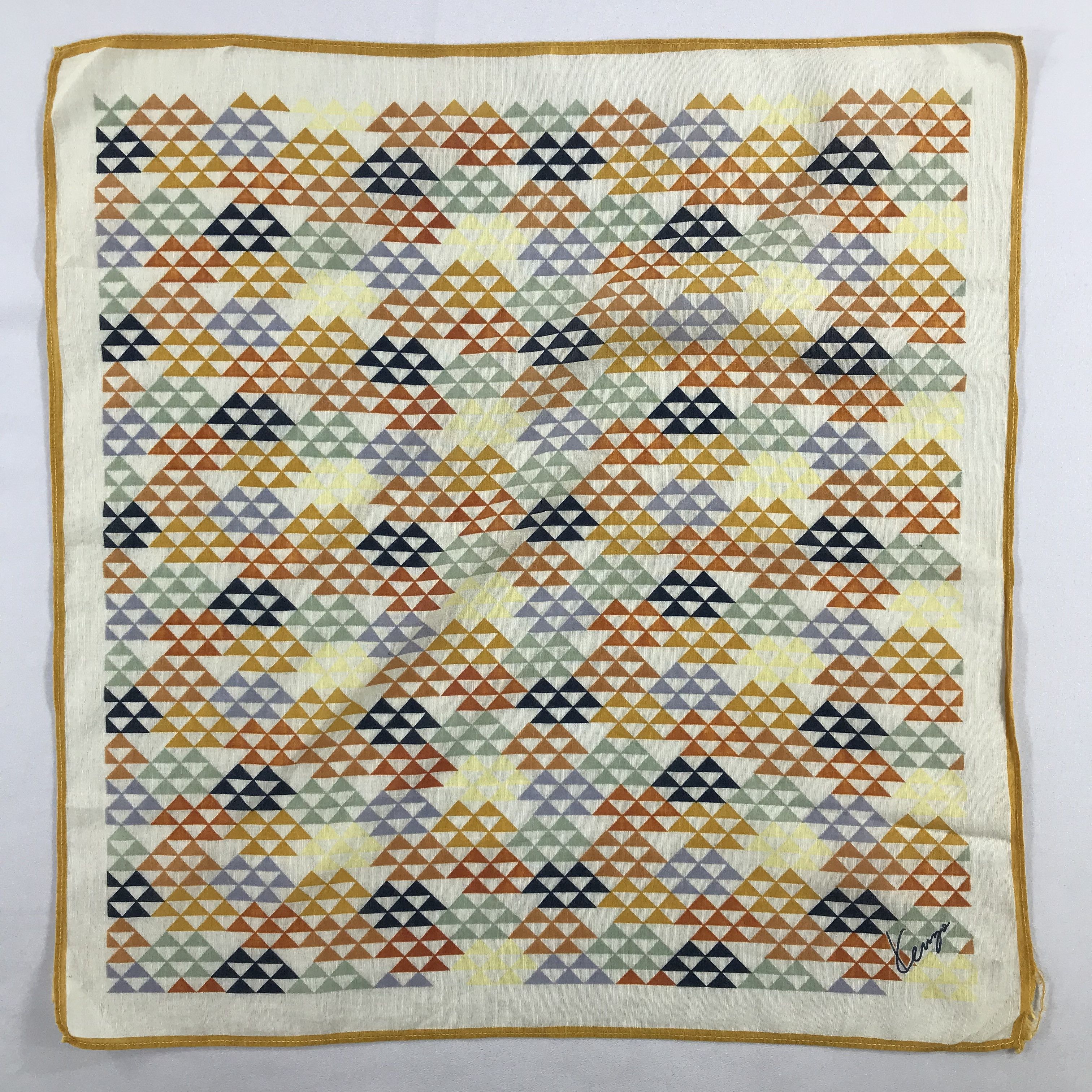 Kenzo × Vintage Kenzo Bandana / Handkerchief / Neckerchief - S2567 Size ONE SIZE - 1 Thumbnail