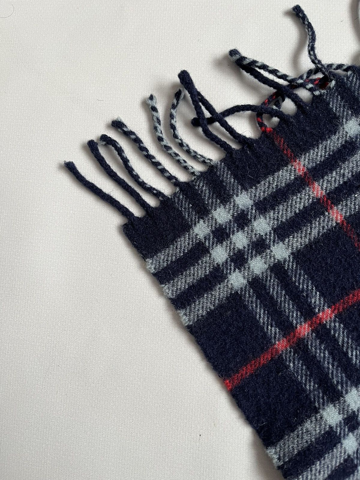 Burberry Burberry London Blue Checkered Plaid Lambswool Scarf Scarve Size ONE SIZE - 10 Thumbnail