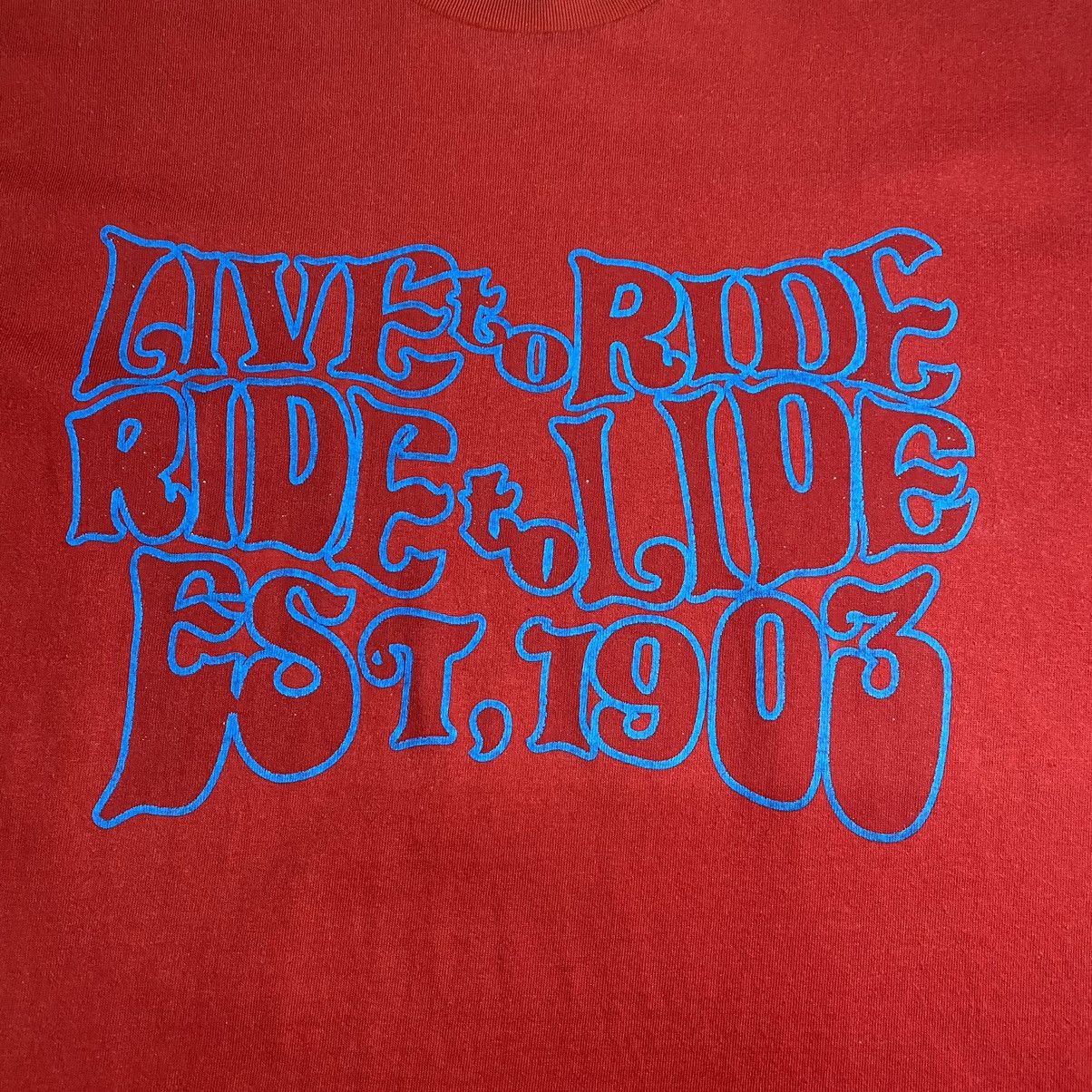 Harley Davidson VINTAGE 90’s HARLEY-DAVIDSON LIVE TO RIDE T SHIRT Size US M / EU 48-50 / 2 - 7 Thumbnail
