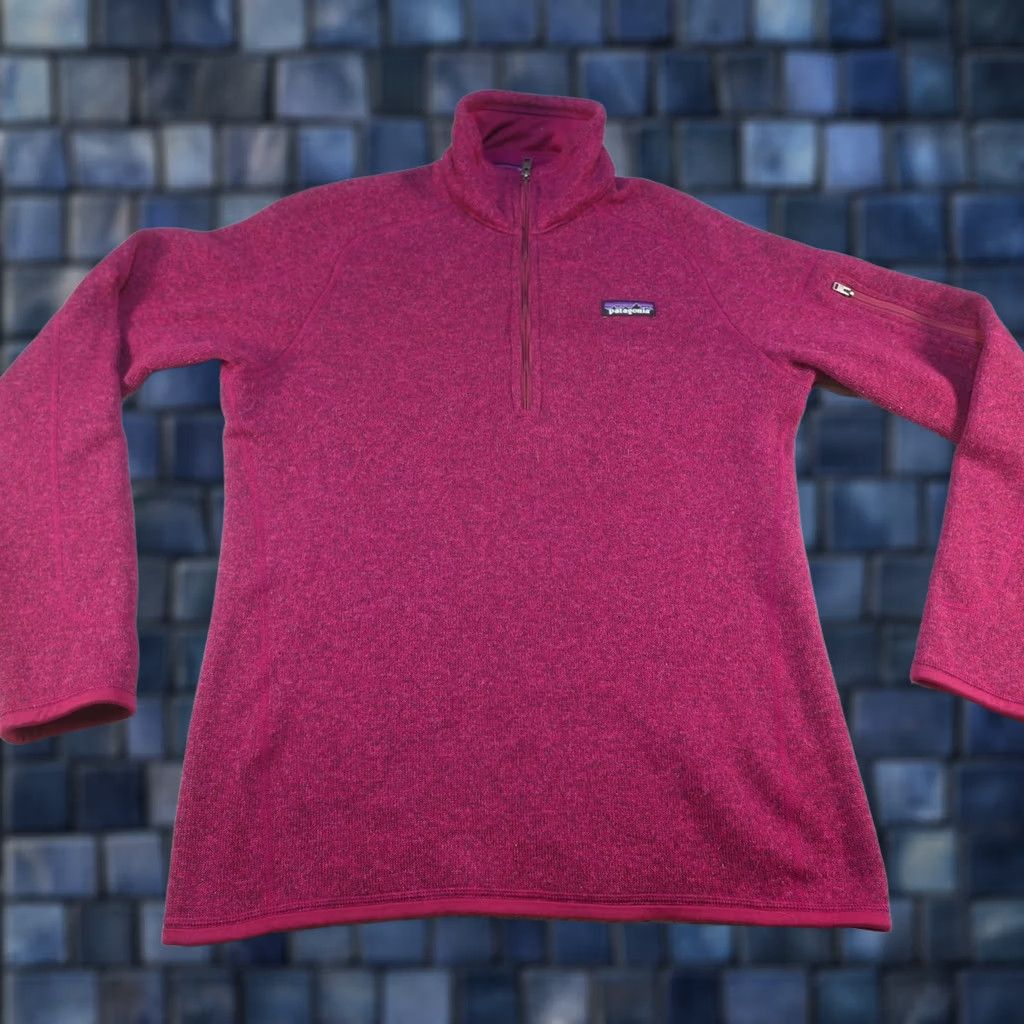 Patagonia Patagonia Sweater Womens Large Pink 1/4 Zip Fleece Pullover Thermal Knit Outdoor Size L / US 10 / IT 46 - 1 Thumbnail