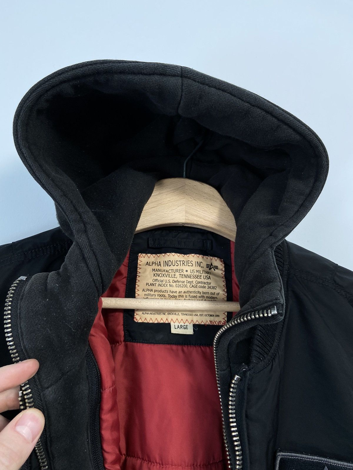 Alpha Industries Alpha Industries Vintage Bomber Jacket hoodie Y2K style Size US L / EU 52-54 / 3 - 9 Thumbnail