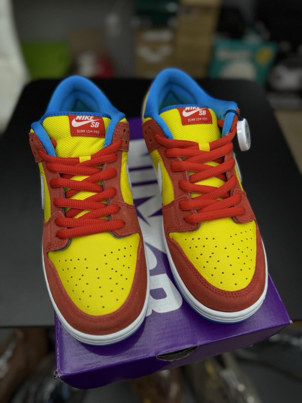 Nike Size 10.5 - Nike SB Dunk Low Bart Simpson (BQ6817-602) NEW Size US 10.5 / EU 43-44 - 5 Thumbnail