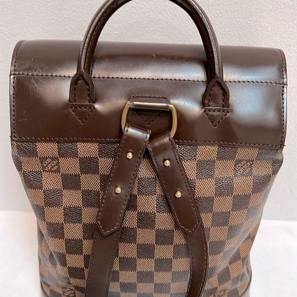 Louis Vuitton Louis Vuitton Damier Ebene Soho Vintage Backpack Size ONE SIZE - 4 Thumbnail