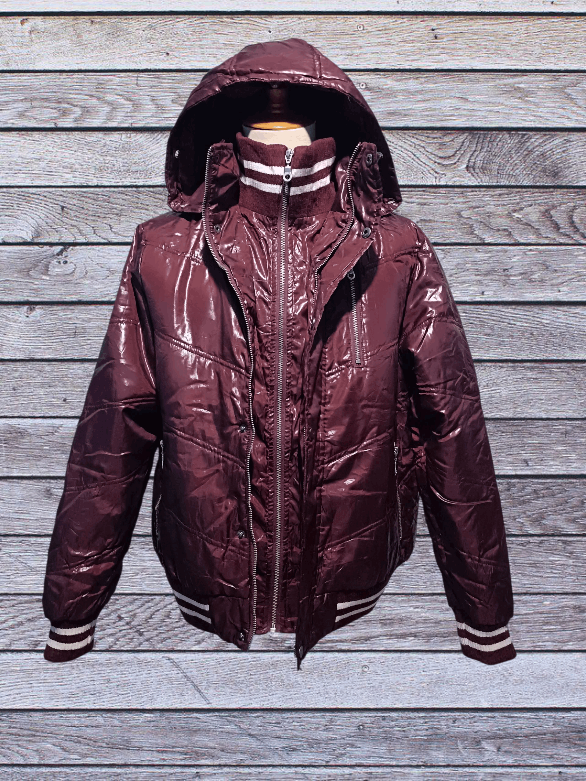 Japanese Brand Nylaus Double Layer Fur Puffer Down Jacket Size US L / EU 52-54 / 3 - 2 Thumbnail