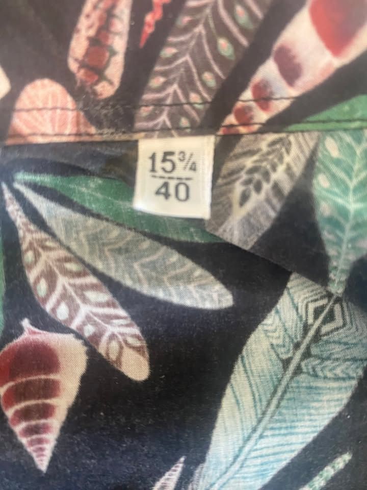Versace Versace Black Pattern Dress Shirt Size US M / EU 48-50 / 2 - 5 Thumbnail