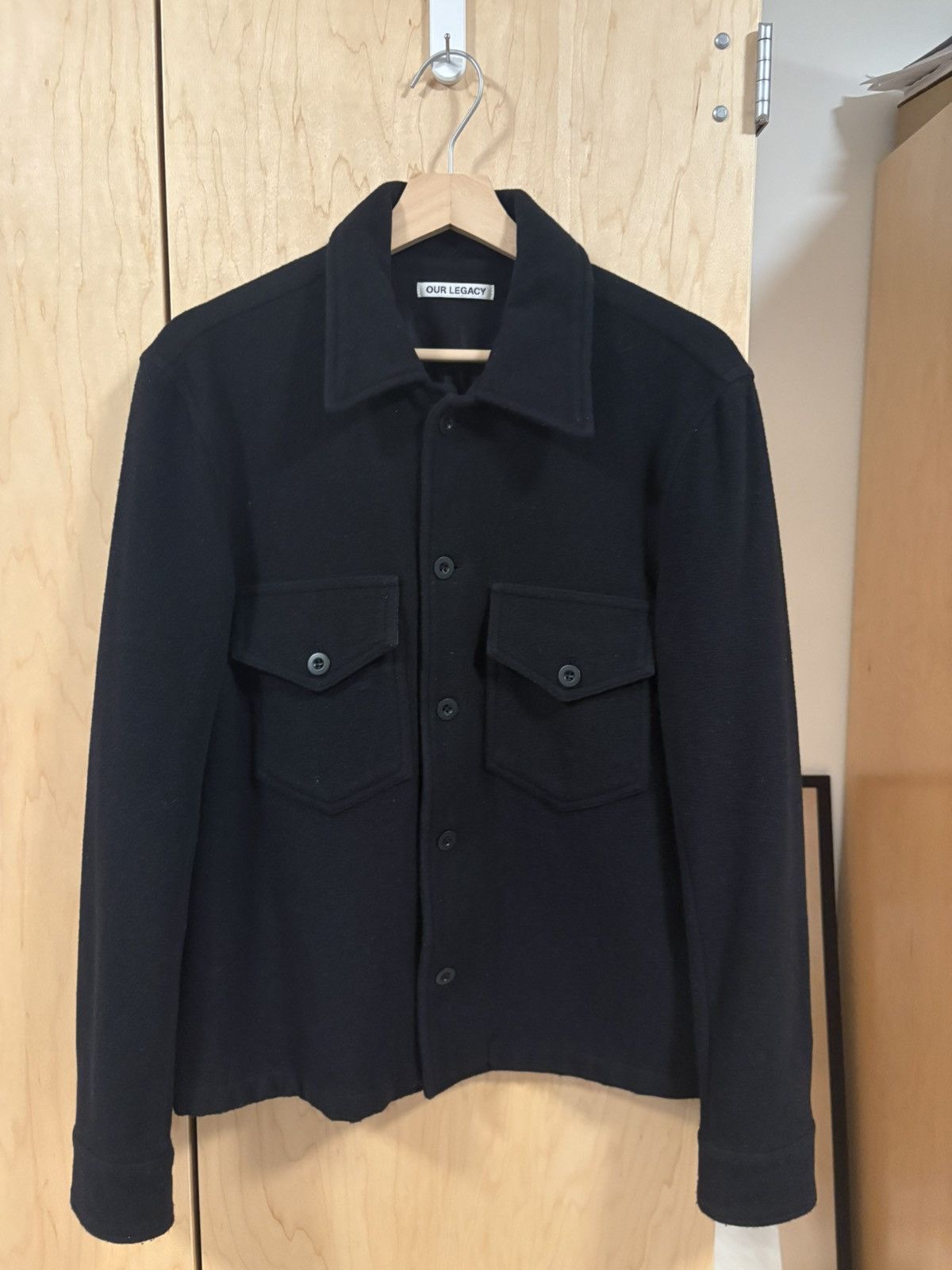 ジャケット・アウター OUR LEGACY Uniform coat black Our Legacy - Uniform Coat Black Industrial Twill