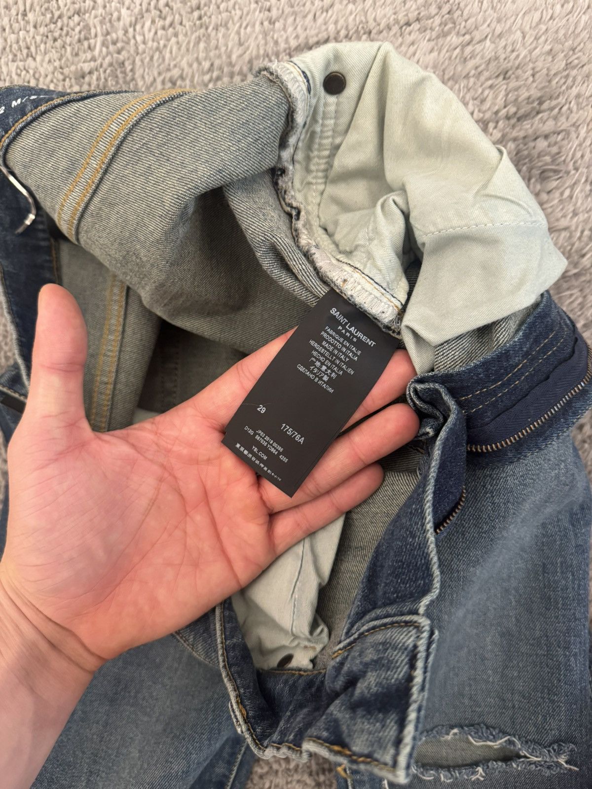 Saint Laurent Paris Saint Laurent Jeans Size US 29 - 5 Thumbnail