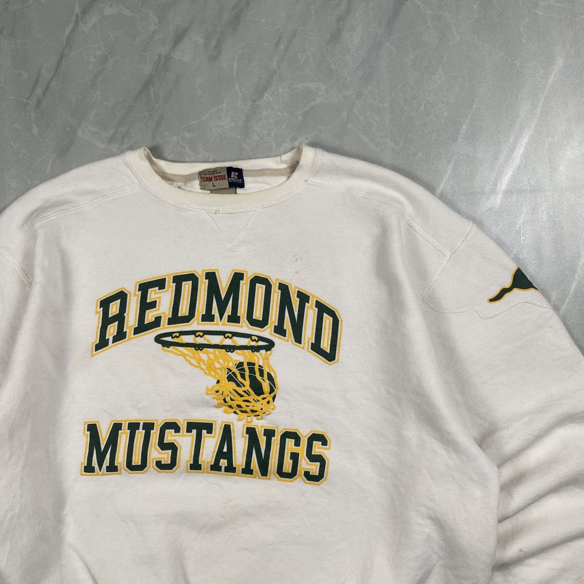 Russell Athletic Grail y2k Redmond Mustang Team Issue Boxy Crewneck Size US L / EU 52-54 / 3 - 2 Thumbnail