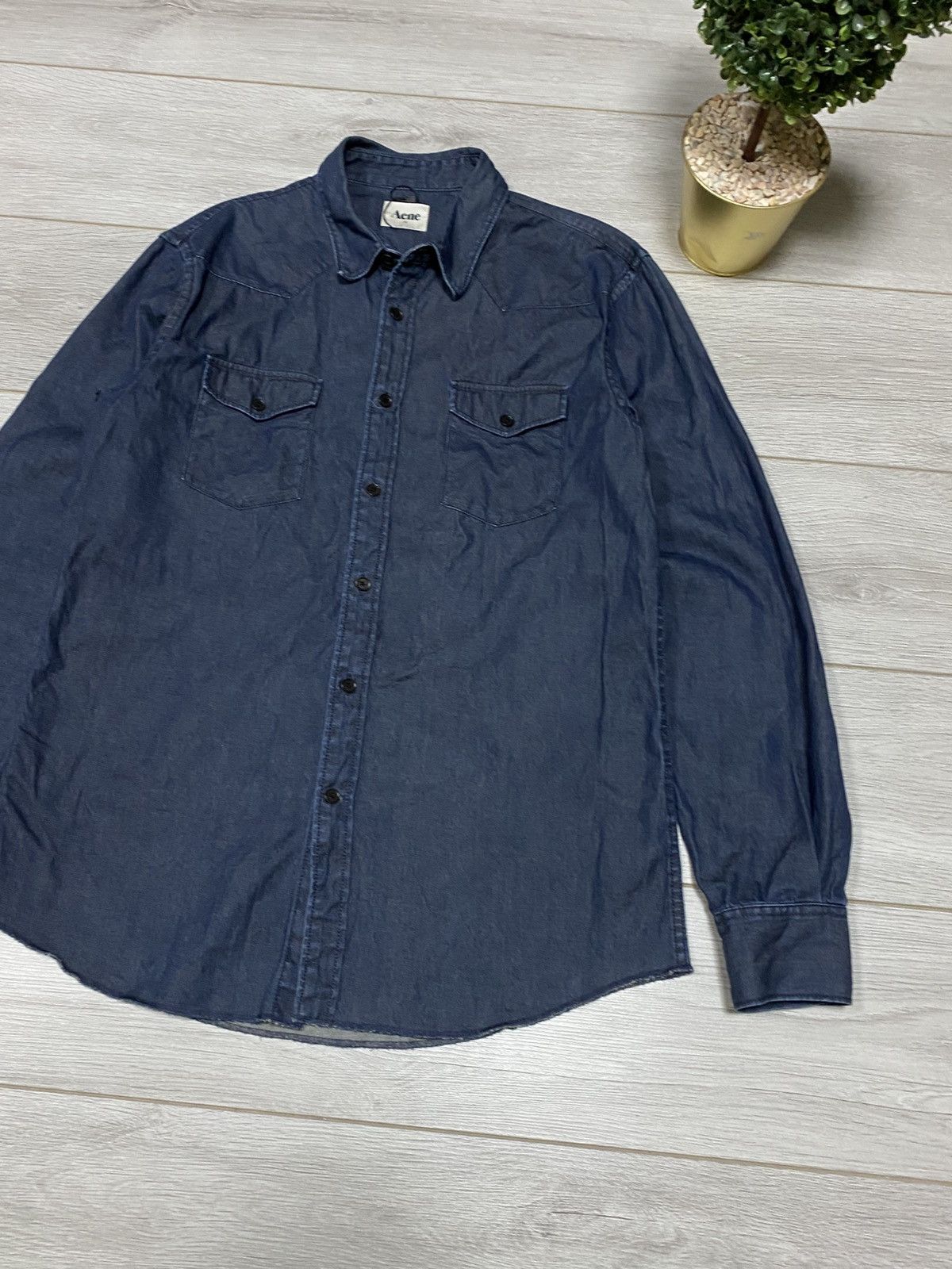 Acne Studios Acne Denim Shirt Texas SS12 Size US L / EU 52-54 / 3 - 6 Thumbnail