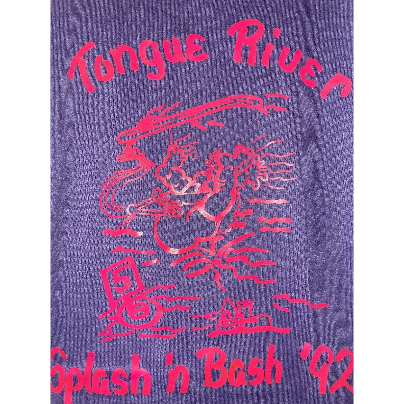 Jerzees Vintage Tongue River Shirt Splash N Bash Old Fart 90s Small Size US S / EU 44-46 / 1 - 5 Thumbnail