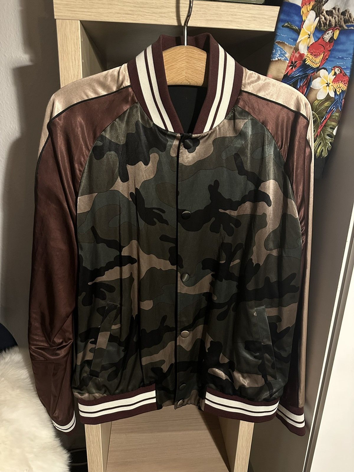Valentino Valentino Green Camouflage Souvenir Jacket Size US M / EU 48-50 / 2 - 1 Thumbnail