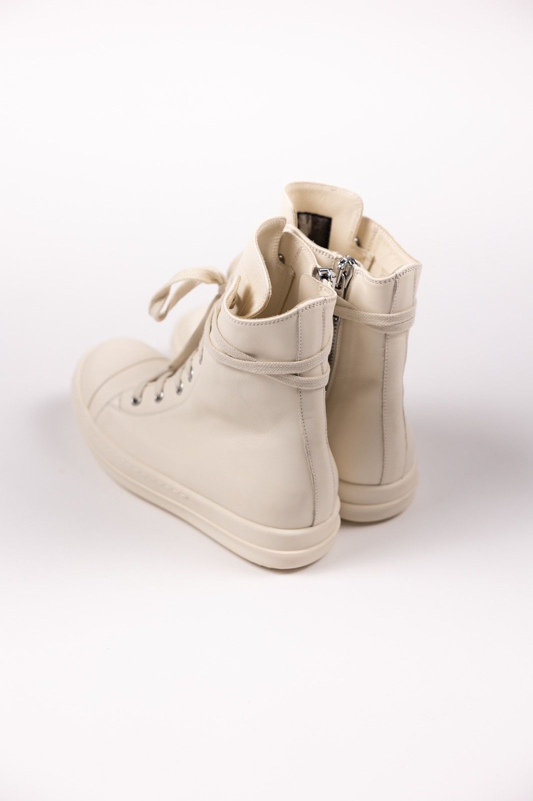 Rick Owens × Rick Owens Drkshdw Rick Owens DRKSHDW Leather High Top Sneakers Size US 5 / IT 35 - 4 Thumbnail