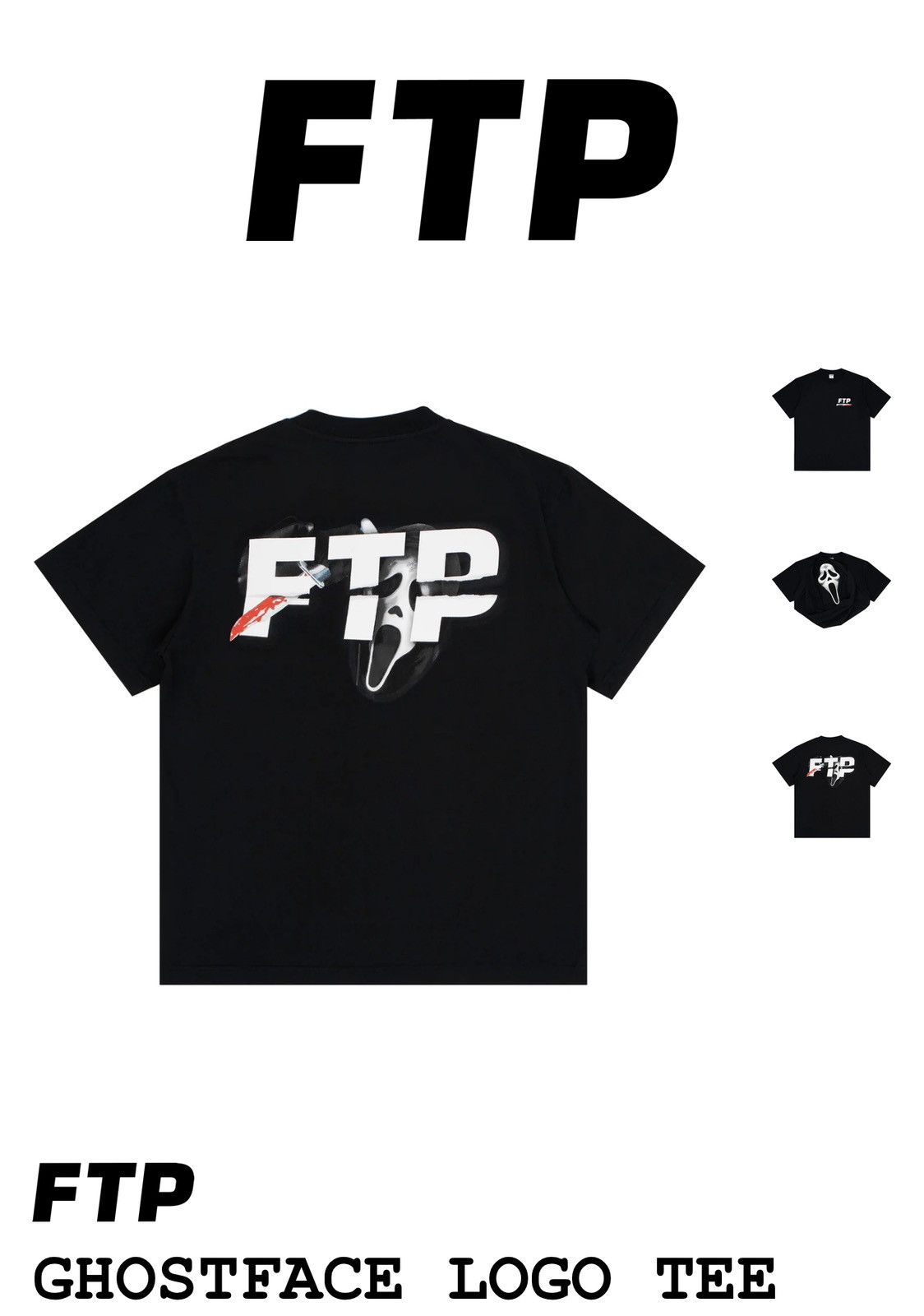 Fuck The Population FTP Ghostface logo tee Size US XXL / EU 58 / 5 - 3 Thumbnail