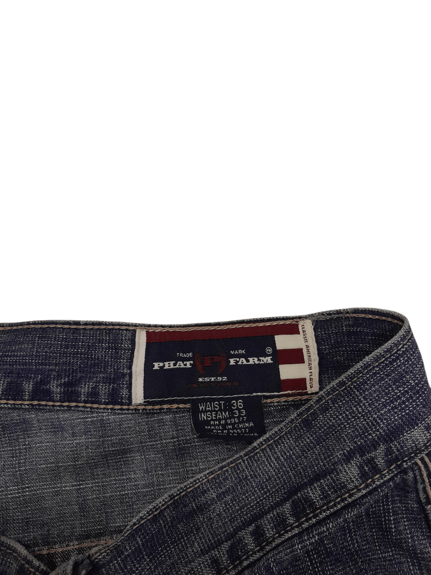 Phat Farm Phat Farm Baggy Denim (F526) Waist 36 Size US 36 / EU 52 - 8 Thumbnail