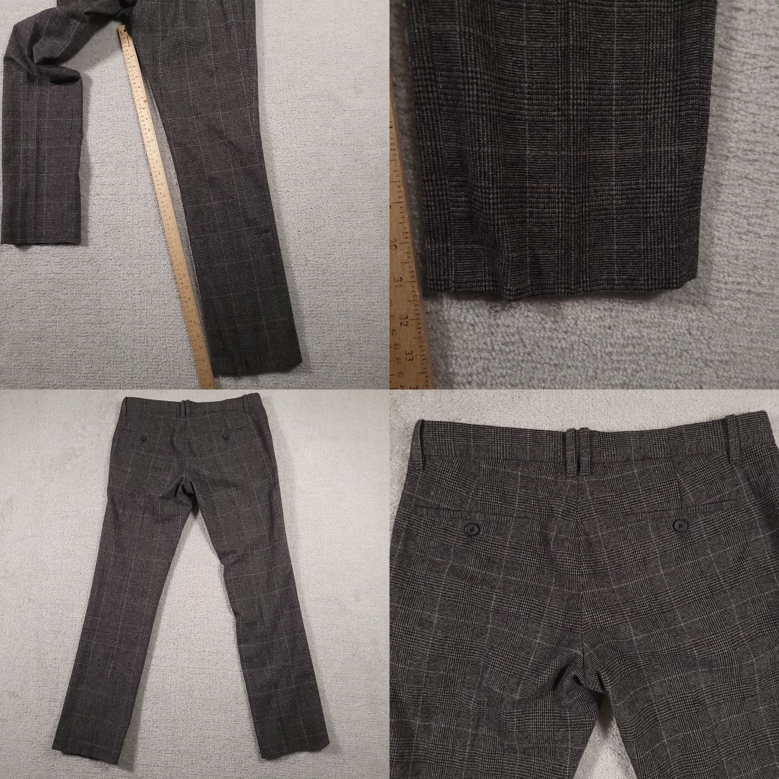Vintage Penguin Munsingwear Plaid Wool Blend Dress Pants Mens 32 Gray Straight 33X31.5 Inseam 32 Size US 32 / EU 48 - 8 Thumbnail
