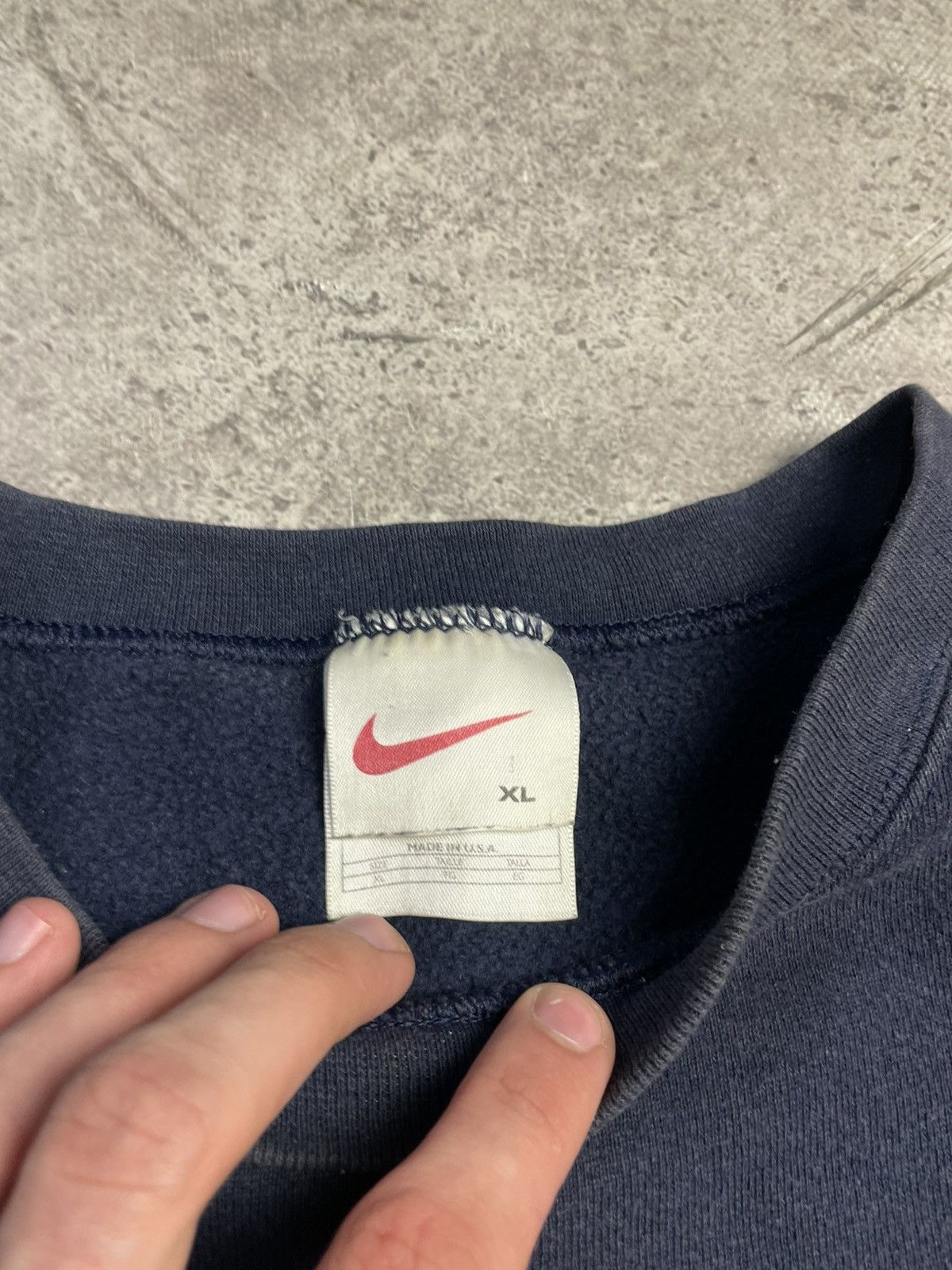 Nike Vintage Nike Made in USA Mini Swoosh Crewneck Sweatshirt Size US XL / EU 56 / 4 - 8 Thumbnail