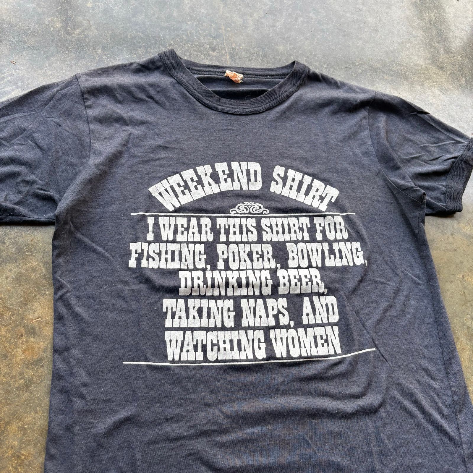 Vintage Crazy Vintage Drinking Beer Watching Women Ringer Tee Size US S / EU 44-46 / 1 - 2 Thumbnail