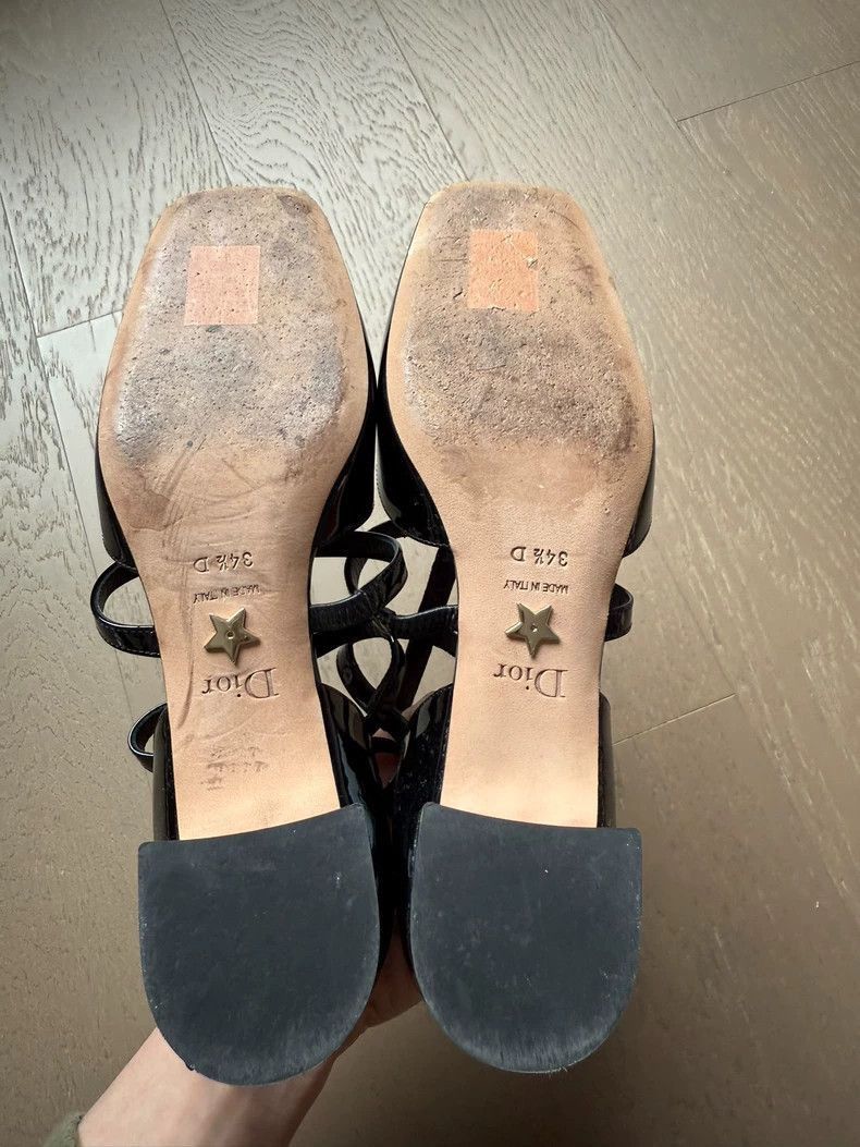 Dior Dior Black High Heels with Logo Plate-2506 Size US 12 / IT 42 - 5 Thumbnail