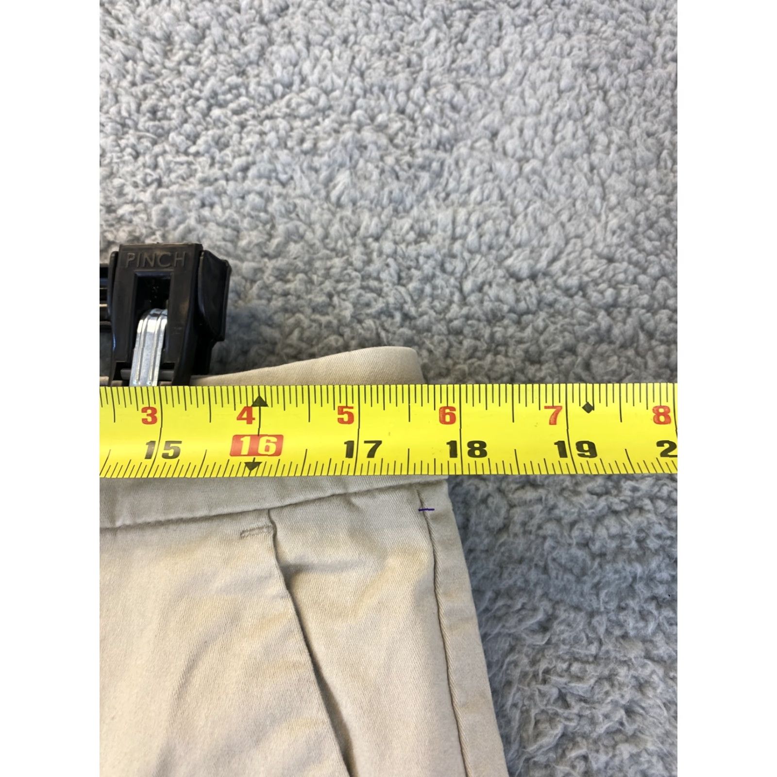 Tommy Hilfiger Tommy Hilfiger Women's 14 Khaki Button Flat Front Straight Leg Pants /59-21 Size 36" / US 14 / IT 50 - 5 Thumbnail